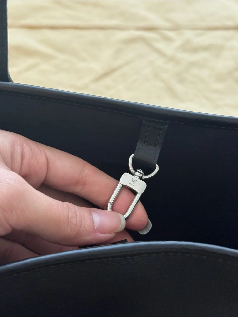 Louis Vuitton Black Epi Neverfull Tote